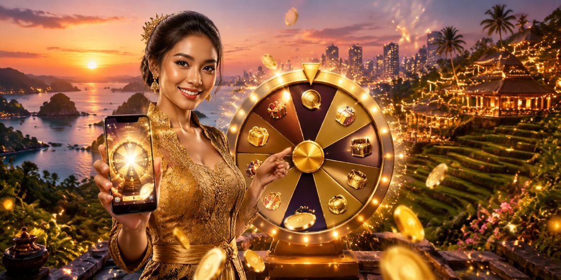 Model Vietnam memegang kartu kemenangan di arena kasino
